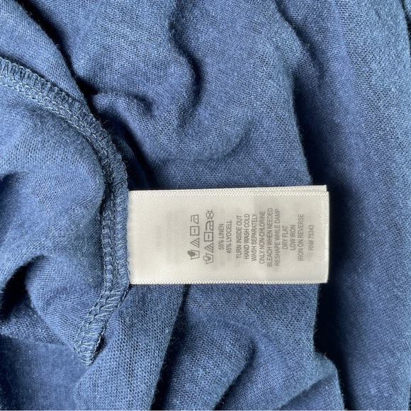 Tahari Linen Blend T-shirt - Picture 6 of 6